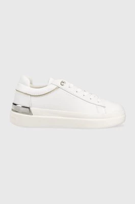 Tommy Hilfiger sneakersy skórzane LUX METALLIC CUPSOLE SNEAKER kolor biały FW0FW07030