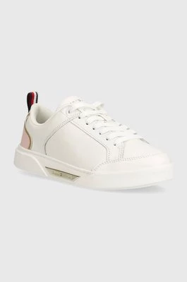 Tommy Hilfiger sneakersy skórzane SPORTY CHIC COURT SNEAKER kolor biały FW0FW07814