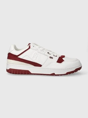 Tommy Hilfiger sneakersy skórzane TH BASKET STREET LTH kolor biały FM0FM04874