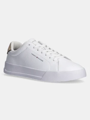 Zdjęcie produktu Tommy Hilfiger sneakersy skórzane TH COURT LTH DETAIL ESS kolor biały FM0FM05367