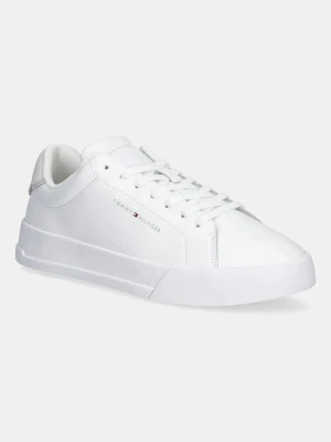 Zdjęcie produktu Tommy Hilfiger sneakersy skórzane TH COURT LTH DETAIL ESS kolor biały FM0FM05367