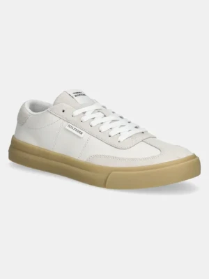 Tommy Hilfiger sneakersy skórzane TH CUPSET SUMMER LTH męskie kolor beżowy FM0FM05487