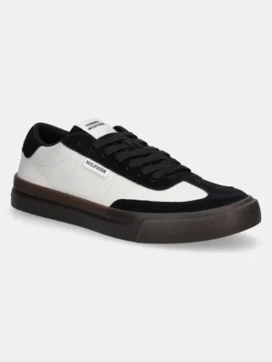 Tommy Hilfiger sneakersy skórzane TH CUPSET SUMMER LTH męskie kolor biały FM0FM05487
