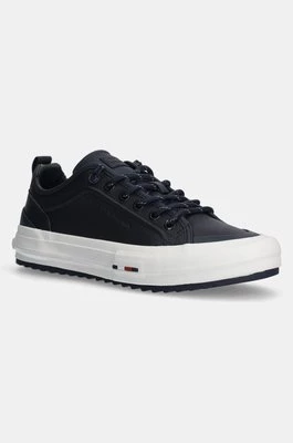 Tommy Hilfiger sneakersy skórzane TH HI VULC CLEAT LOW LTH kolor granatowy FM0FM05452