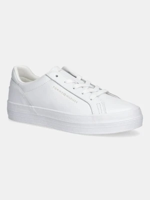 Tommy Hilfiger sneakersy skórzane TH PLATFORM SNEAKER damskie kolor biały FW0FW09164