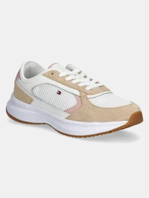 Tommy Hilfiger sneakersy SPORTY RUNNER damskie kolor beżowy FW0FW08644