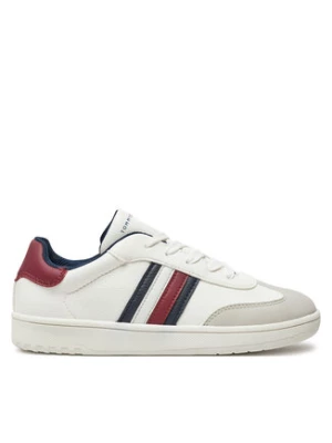 Tommy Hilfiger Sneakersy Stripes Low Cut Lace-Up Sneaker T3X9-33645-1269 Biały