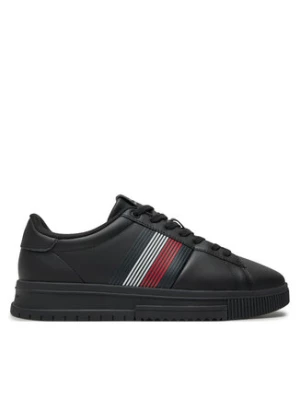 Tommy Hilfiger Sneakersy Supercup Lth Seasonal FM0FM05129 Czarny