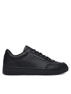 Tommy Hilfiger Sneakersy Th Basket Core Leather FM0FM05927 Czarny