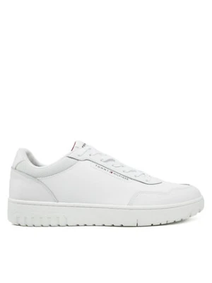 Tommy Hilfiger Sneakersy Th Basket Core Lth Pinperf FM0FM05466 Biały