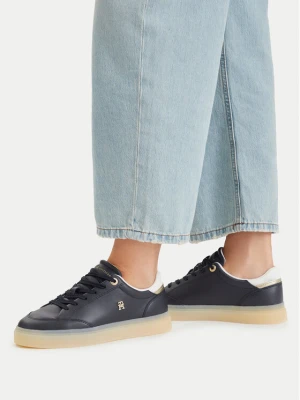 Tommy Hilfiger Sneakersy Th Chic Sneaker Elevated FW0FW09400 Granatowy