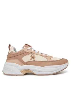 Tommy Hilfiger Sneakersy Th Chunky Runner FW0FW08474 Beżowy