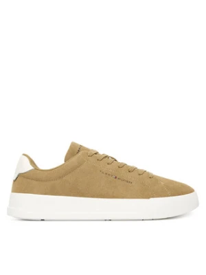 Tommy Hilfiger Sneakersy Th Court Core Suede FM0FM05716 Brązowy