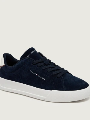 Tommy Hilfiger Sneakersy TH Court Core | zamsz granatowy