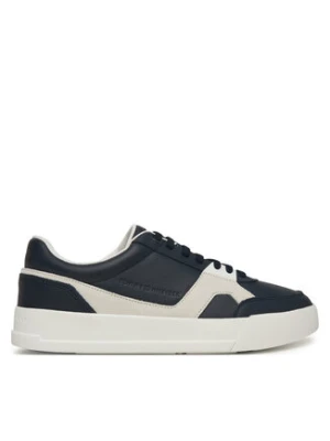 Tommy Hilfiger Sneakersy Th Court Craft Mix FM0FM05654 Granatowy