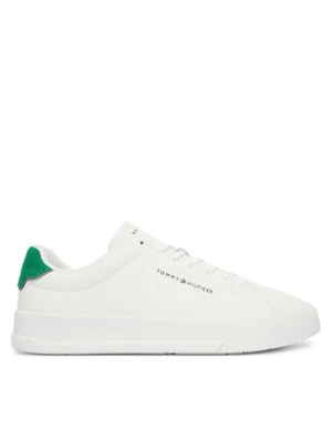 Tommy Hilfiger Sneakersy Th Court Lth Detail Ess FM0FM05367 Biały