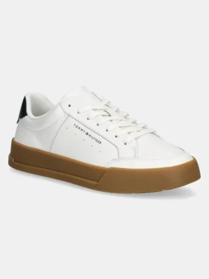 Zdjęcie produktu Tommy Hilfiger sneakersy TH COURT MIX LTH kolor biały FM0FM05489
