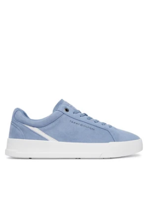 Tommy Hilfiger Sneakersy Th Court Premium Suede FM0FM05880 Niebieski