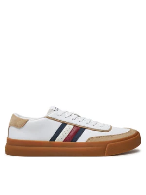 Tommy Hilfiger Sneakersy Th Cupset 1A2 Lth Mix FM0FM05118 Biały