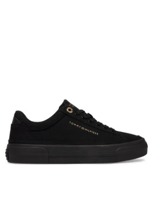 Tommy Hilfiger Sneakersy Th Foxing Platform Canvas FW0FW09480 Czarny