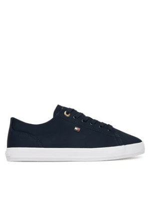 Tommy Hilfiger Sneakersy Th Foxing Sneaker Canvas FW0FW09170 Granatowy