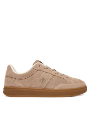 Tommy Hilfiger Sneakersy Th Heritage Court Sneaker Suede FW0FW09266 Beżowy