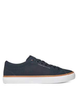 Tommy Hilfiger Sneakersy Th Hi Vulc Core Low Ii Mesh FM0FM05513 Granatowy