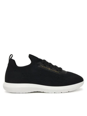 Tommy Hilfiger Sneakersy Th Knit Extralight Runner FW0FW09112 Czarny