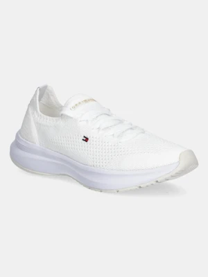Tommy Hilfiger sneakersy TH KNIT RUNNER damskie kolor biały FW0FW08813