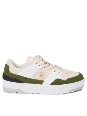 Tommy Hilfiger Sneakersy Th Lo Basket Sneaker FW0FW07309 Beżowy