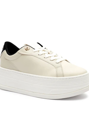 Tommy Hilfiger Sneakersy th platform sneaker triangle | z dodatkiem skóry