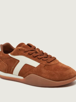 Tommy Hilfiger Sneakersy Vintage | zamsz brązowy