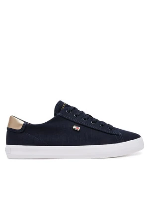 Tommy Hilfiger Sneakersy Vulc Canvas Lace Up Sneaker FW0FW08647 Granatowy