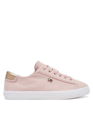 Tommy Hilfiger Sneakersy Vulc Canvas Lace Up Sneaker FW0FW08647 Różowy