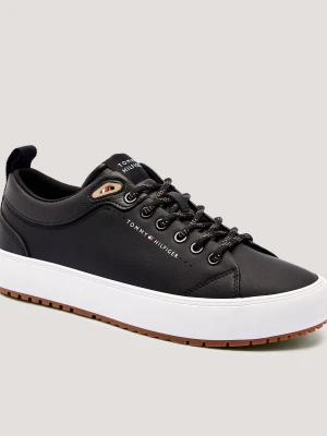 Tommy Hilfiger Sneakersy VULC | z dodatkiem skóry czarny