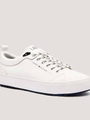 Tommy Hilfiger Sneakersy VULC | z dodatkiem skóry biały