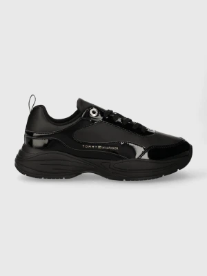 Tommy Hilfiger sneakersy WOMENS CHUNKY RUNNER PATENT czarny
