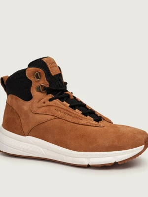 Tommy Hilfiger Sneakersy | zamsz brązowy
