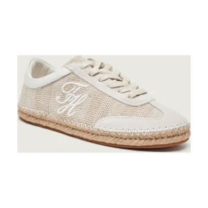 Tommy Hilfiger Sneakersy | zamsz | z dodatkiem lnu