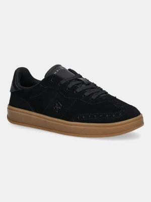 Tommy Hilfiger sneakersy zamszowe TH HERITAGE SNEAKER damskie kolor czarny FW0FW08822