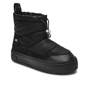 Tommy Hilfiger Śniegowce Flag Nylon Mini Snowboot | z dodatkiem skóry