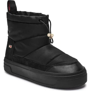 Tommy Hilfiger Śniegowce Flag Nylon Mini Snowboot | z dodatkiem skóry