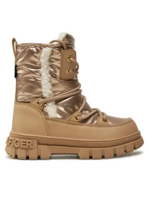 Tommy Hilfiger Śniegowce Fur Boot T3A5-33610-1695 M Beżowy