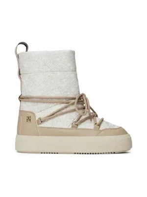 Tommy Hilfiger Śniegowce LACE-UP MONOGRAM SNOWBOOT