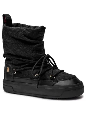 Tommy Hilfiger Śniegowce LACE-UP MONOGRAM SNOWBOOT