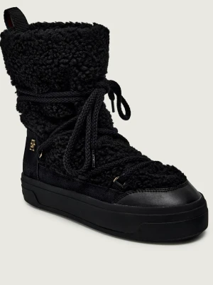 Tommy Hilfiger Śniegowce | shearling | skóra czarny