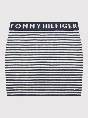 Tommy Hilfiger Spódnica Branded Rib KG0KG06764 D Granatowy Slim Fit