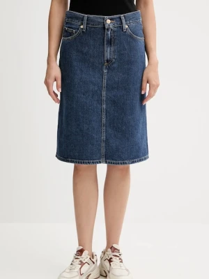Tommy Hilfiger spódnica jeansowa kolor granatowy mini prosta WW0WW45666