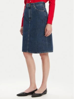 Tommy Hilfiger Spódnica jeansowa WW0WW45666 Granatowy Straight Fit