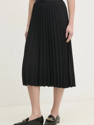 Tommy Hilfiger spódnica kolor czarny midi rozkloszowana WW0WW43886